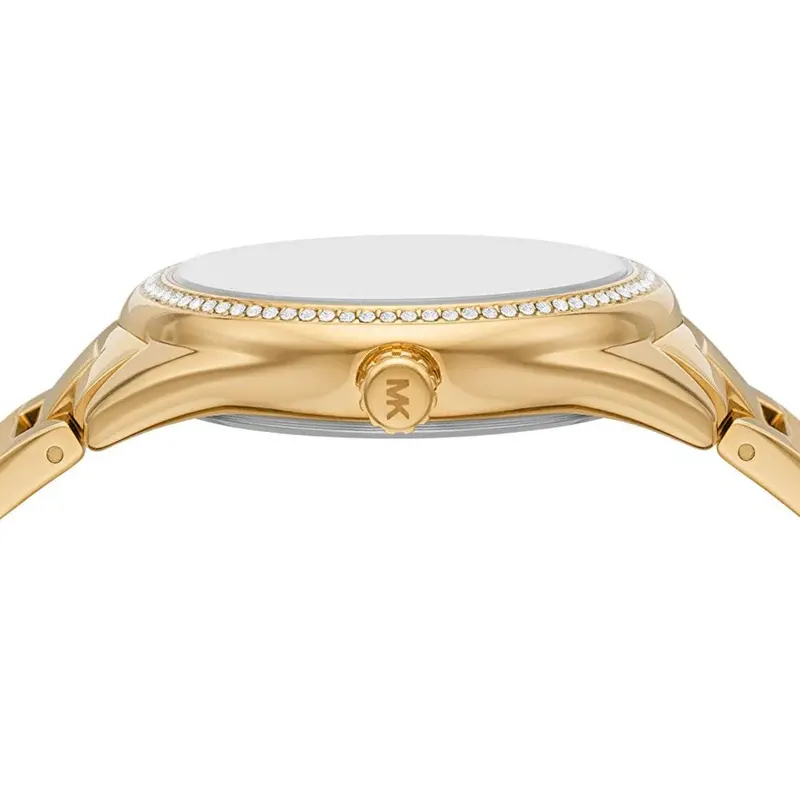 Michael Kors Quartz Janelle Gold-Tone Ladies Watch- MK7381